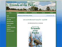 Tablet Screenshot of friendsofmonmouthcountyparks.com